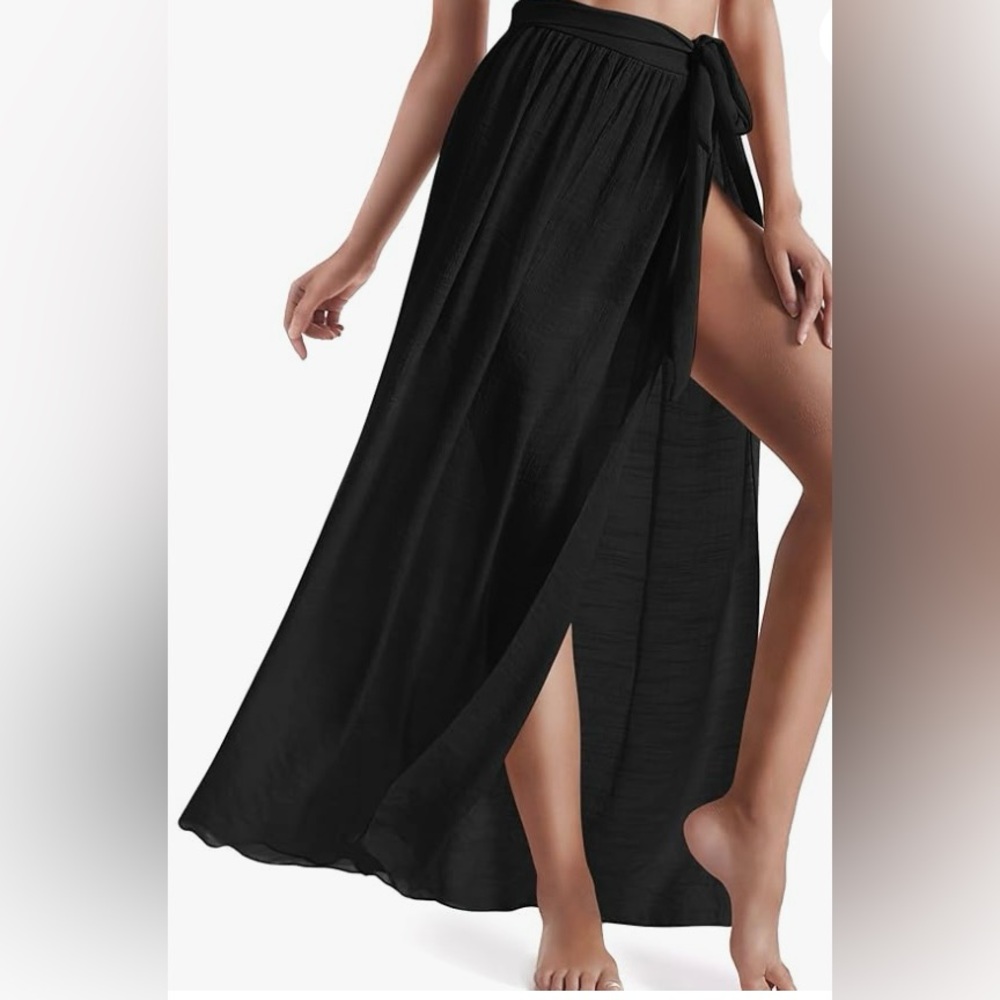 Jennifer Hope Elegant Black Maxi Sarong Skirt | SOLD OUT | Sz: XS